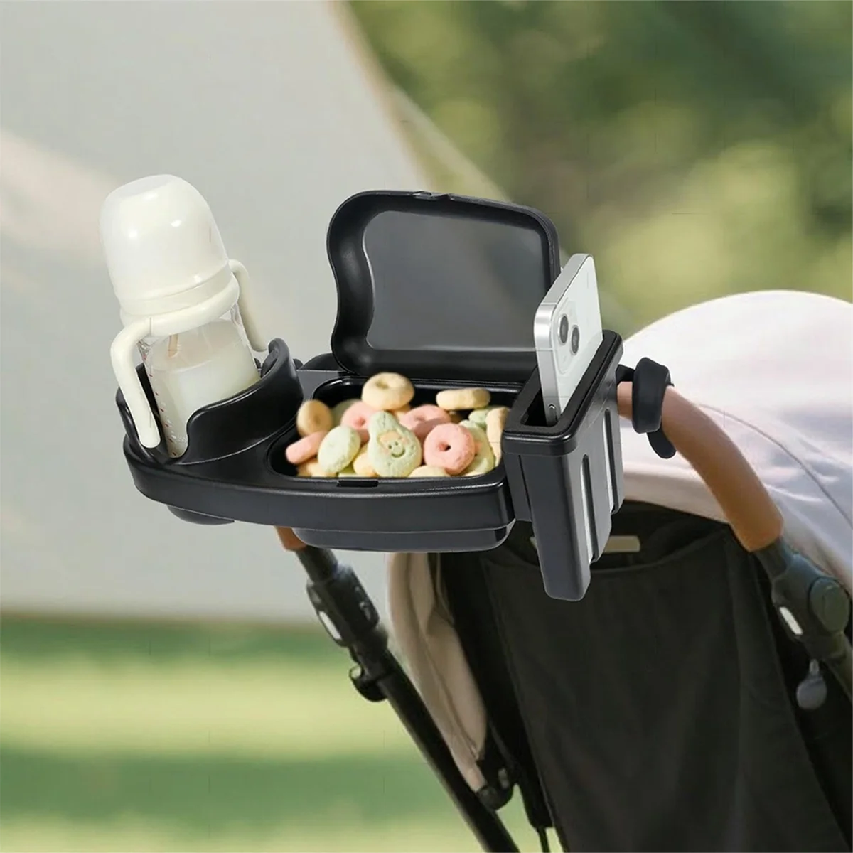 2025+ Universal Stroller Snack Tray Attachment with Dust Cover Sturdy Stroller Cup Snack Holder Clamp
2025+ Universal Stroller Snack Tray Attachment with Dust Cover Sturdy Stroller Cup Snack Holder Clamp