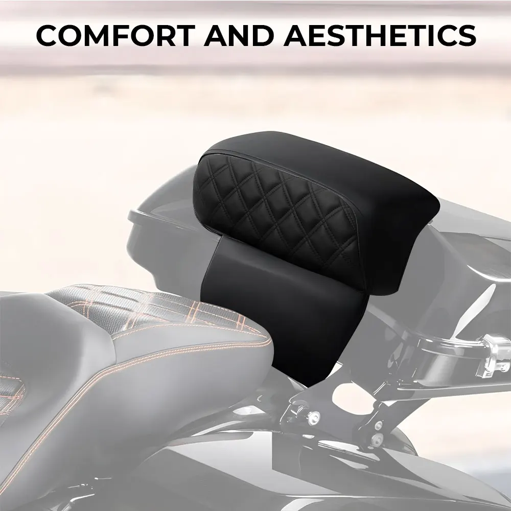 Подушка-накладка на спинку сиденья для мотоциклов Harley CVO Electra Glide, Road Glide, Road King, Street Glide, Tri Glide Ultra Limited 2014-2026
Подушка-накладка на спинку сиденья для мотоциклов Harley CVO Electra Glide, Road Glide, Road King, Street Glide, Tri Glide Ultra Limited 2014-2026