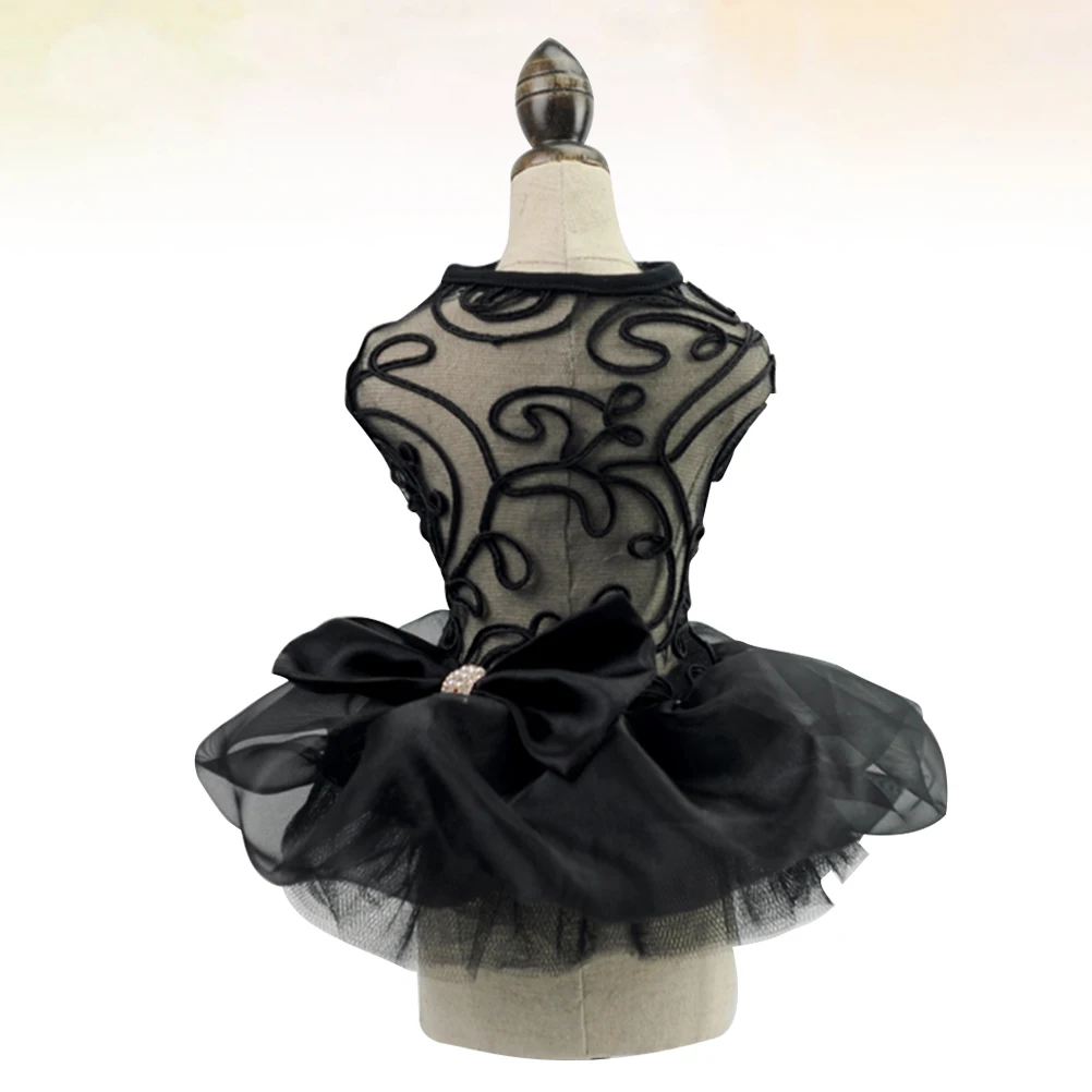 Dog Clothes Comfortable Pet Costume Creative Lace Wedding Dog Dress for Party Supplies (Black, Size S)
Dog Clothes Comfortable Pet Costume Creative Lace Wedding Dog Dress for Party Supplies (Black, Size S)