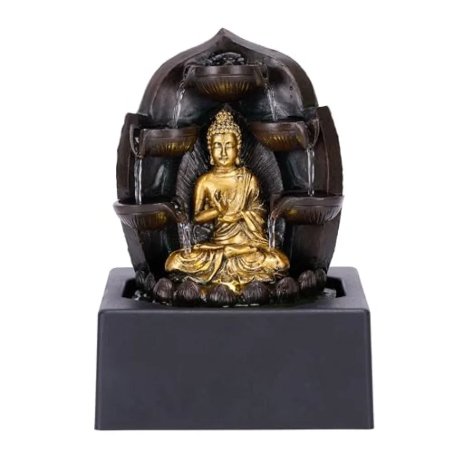 Tabletop Water Fountain Outdoor for Home Decor Gold Buddha Statue with LED Light and Pump for Living Room Waterfall Fountain In
Tabletop Water Fountain Outdoor for Home Decor Gold Buddha Statue with LED Light and Pump for Living Room Waterfall Fountain In