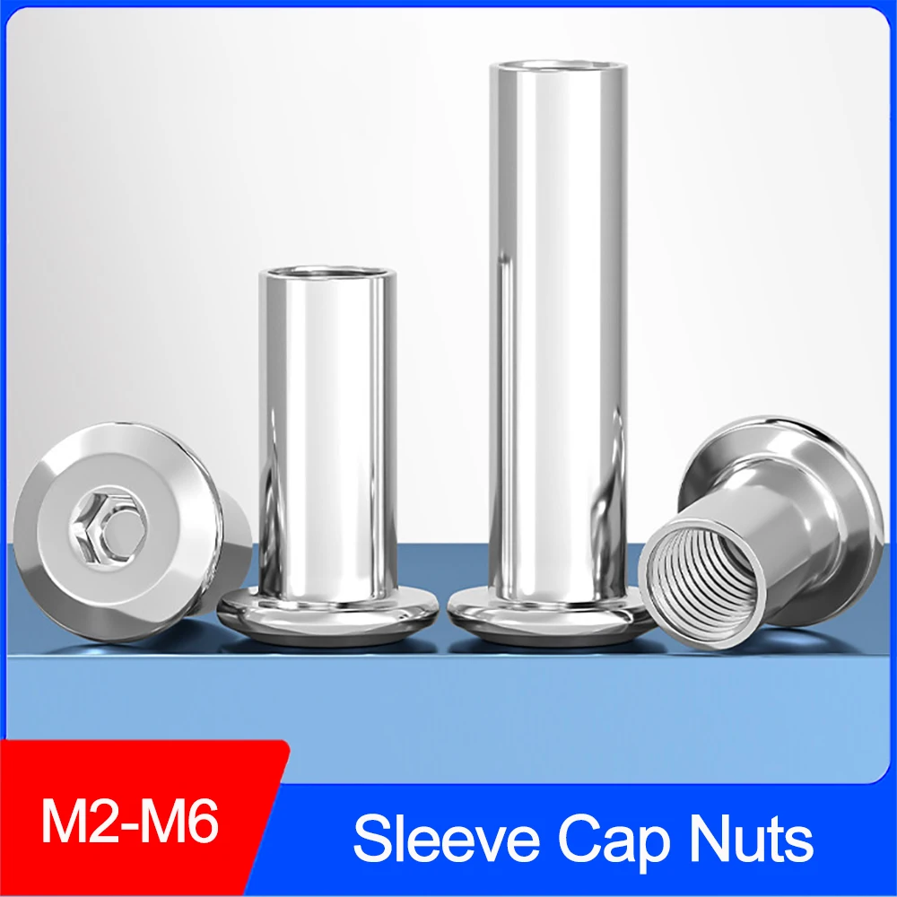 Flat Head Hex Socket Sleeve Cap Nuts 304 Stainless Steel Rivet Insert Nut Furniture Connector Barrel Nut M2 M3 M4 M5 M6 M8 M10
Flat Head Hex Socket Sleeve Cap Nuts 304 Stainless Steel Rivet Insert Nut Furniture Connector Barrel Nut M2 M3 M4 M5 M6 M8 M10