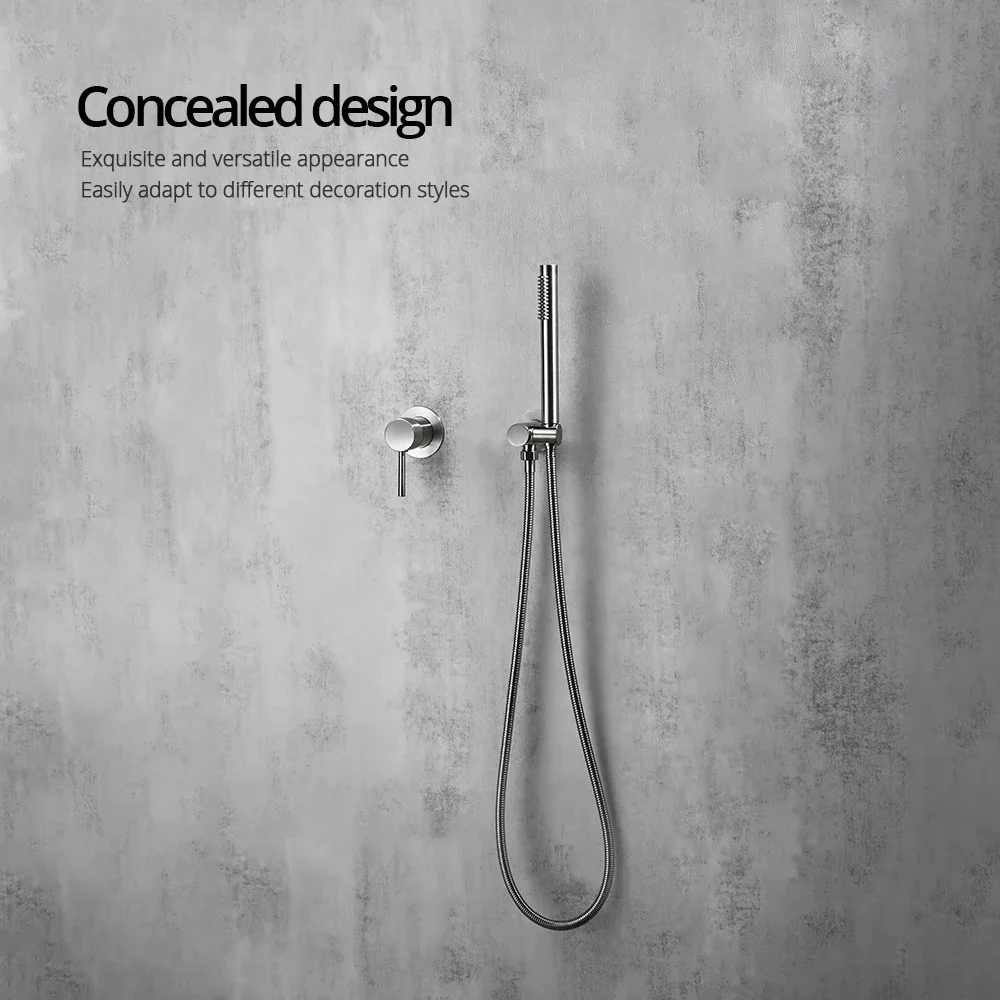 Handheld Bathroom Shower System Brushed Gold Hot And Cold Water Bathtub Mixer Single Handle & Shower Holder Separately Tap Set
Handheld Bathroom Shower System Brushed Gold Hot And Cold Water Bathtub Mixer Single Handle & Shower Holder Separately Tap Set