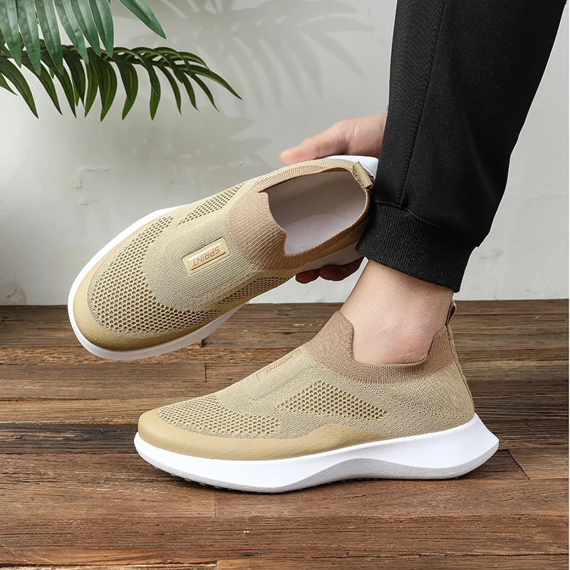 Men's Deep Color Slip On Sneakers Breathable Mesh Upper Shock Absorbing Sole Non-Slip Comfortable Walking Shoes for Elderly Men
Men's Deep Color Slip On Sneakers Breathable Mesh Upper Shock Absorbing Sole Non-Slip Comfortable Walking Shoes for Elderly Men