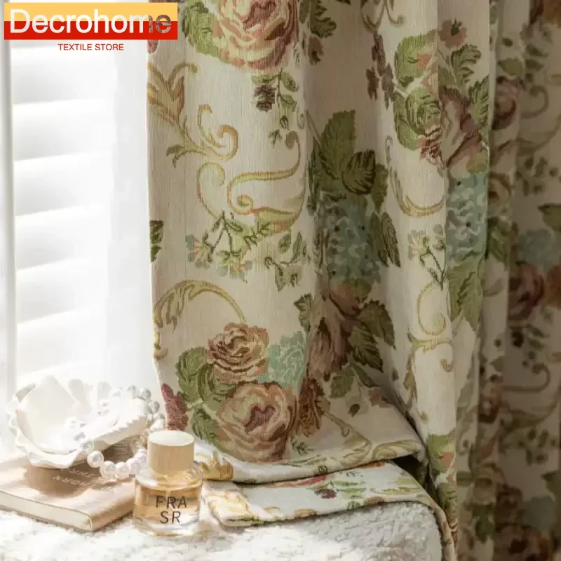 American Thickened Chenille Yarn-dyed Jacquard Blackout Curtains for Living Room Bedroom and Balcony Customized Finished Product
American Thickened Chenille Yarn-dyed Jacquard Blackout Curtains for Living Room Bedroom and Balcony Customized Finished Product