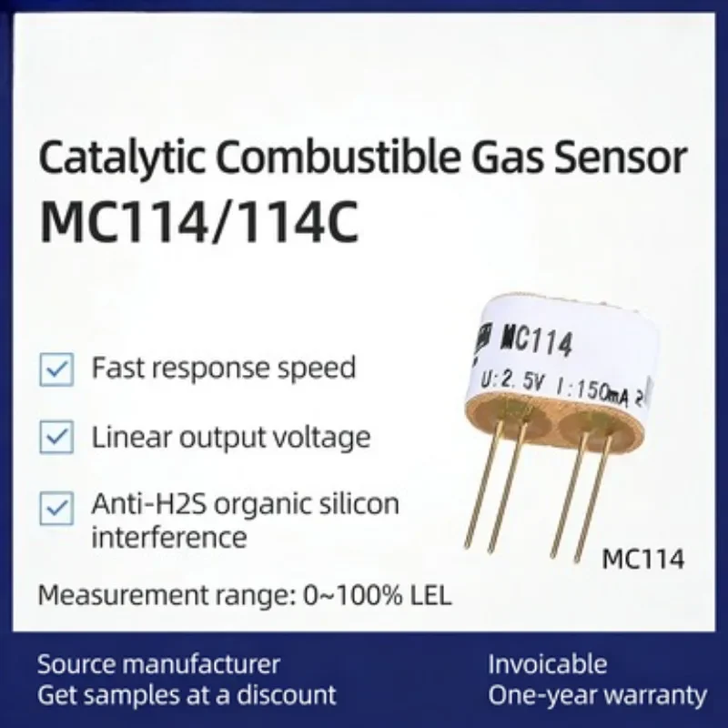 MC114C Catalytic Combustible Gas Sensor Methane Mining Liquefied Explosion-proof MJC4/2.5
MC114C Catalytic Combustible Gas Sensor Methane Mining Liquefied Explosion-proof MJC4/2.5
