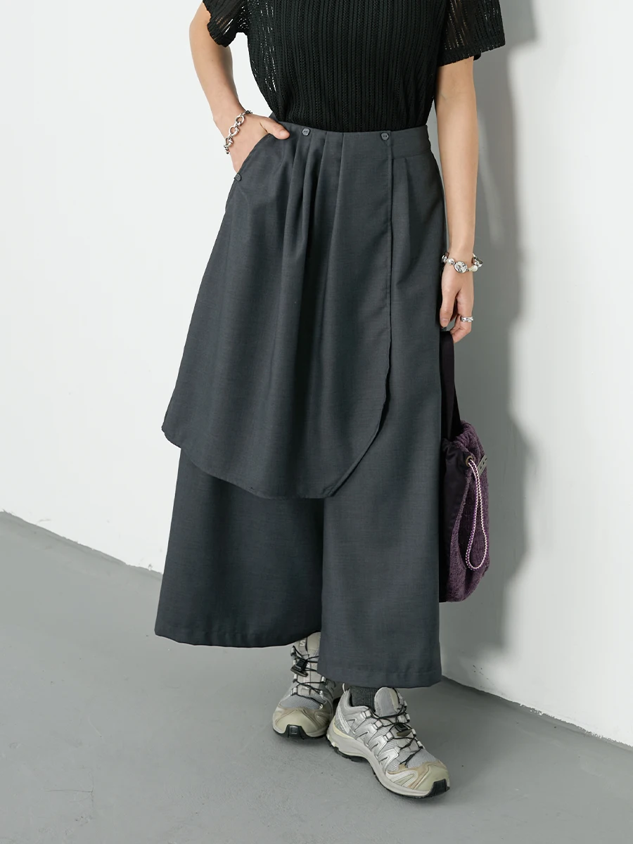Inkday Casual Vintage Irregular Splicing Suit Pants for Women Commute High Waist Wide Leg Pants Skin-friendly Breathable
Inkday Casual Vintage Irregular Splicing Suit Pants for Women Commute High Waist Wide Leg Pants Skin-friendly Breathable