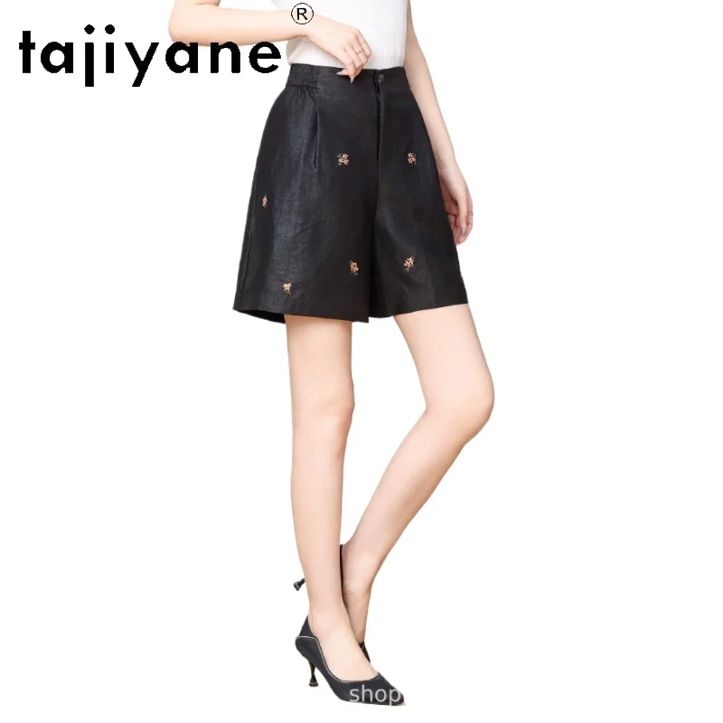 Tajiyane 100% Mulberry Silk Women Embroidered Casual Shorts Authentic Vintage Xiangyunsha Turtle Pattern Versatile Pants шорты
Tajiyane 100% Mulberry Silk Women Embroidered Casual Shorts Authentic Vintage Xiangyunsha Turtle Pattern Versatile Pants шорты