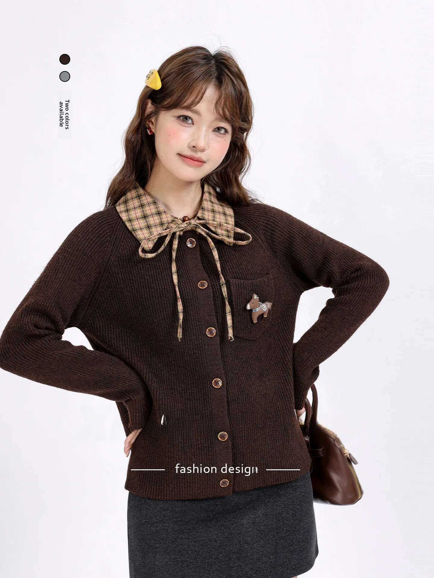 College Sle Plaid Knitted irt Belt Knot Color Blo Slim Fit Inner Wear Long Sve Soft Korean Faion
College Sle Plaid Knitted irt Belt Knot Color Blo Slim Fit Inner Wear Long Sve Soft Korean Faion