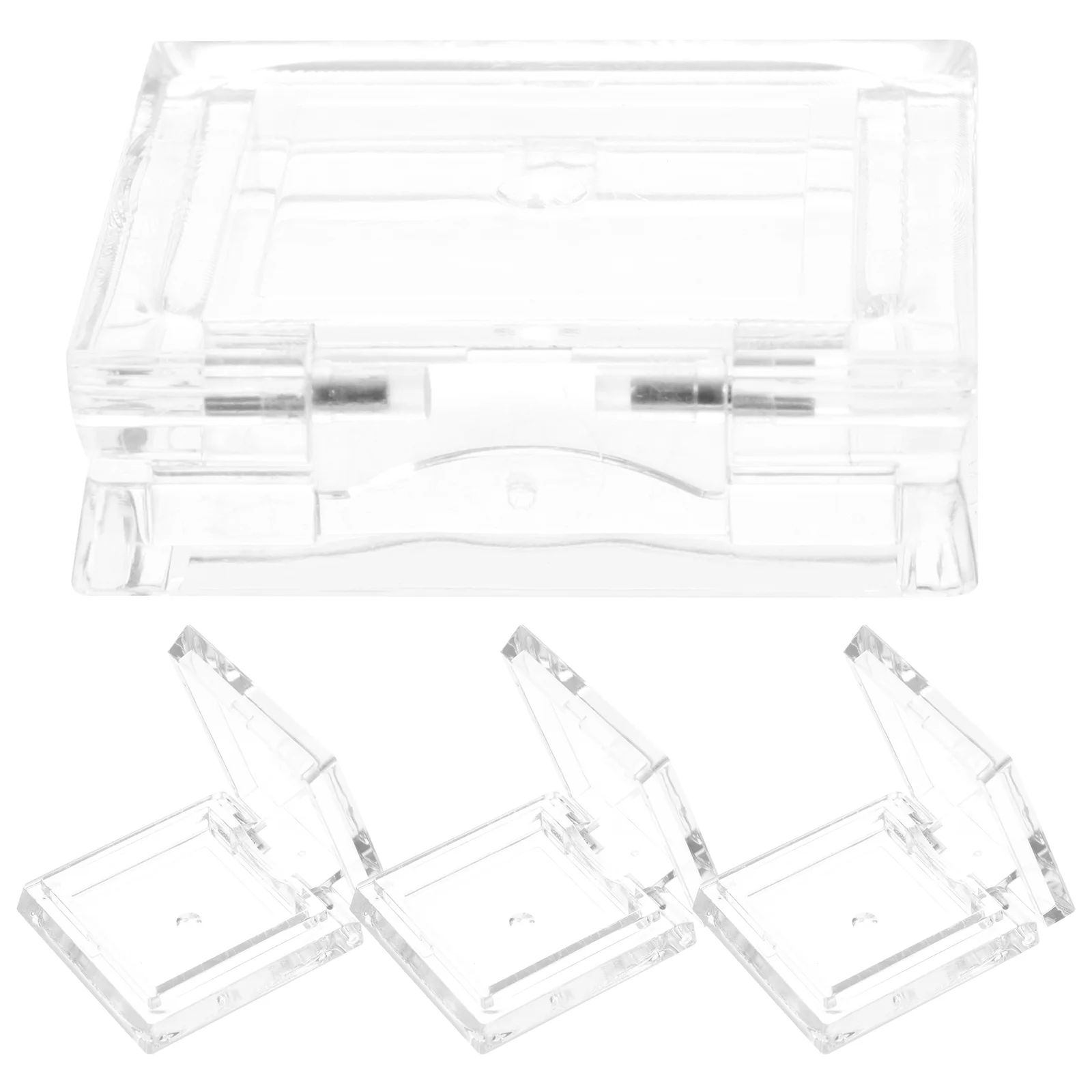 4 Pcs Highlighter Makeup Transparent Square Mini Eyeshadow Box Blush Empty Pans for Glitter Lipsticks
4 Pcs Highlighter Makeup Transparent Square Mini Eyeshadow Box Blush Empty Pans for Glitter Lipsticks