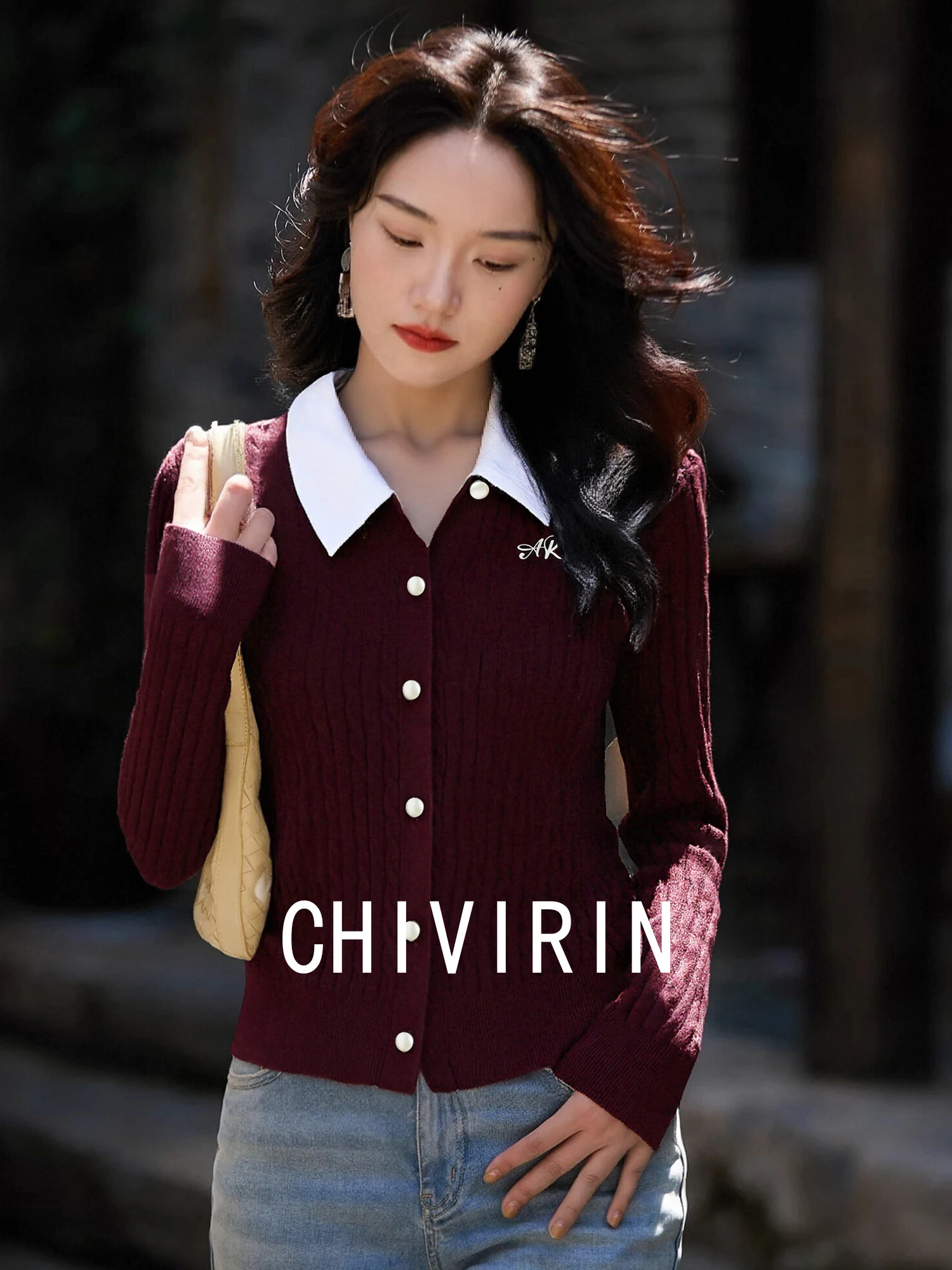 Chivirin Luxury Woolen Knitted Cardigan Women's Slim Fit Color Blo Collar Spring Autumn Versatile Slimming Classic Sle Sw...
Chivirin Luxury Woolen Knitted Cardigan Women's Slim Fit Color Blo Collar Spring Autumn Versatile Slimming Classic Sle Sw...