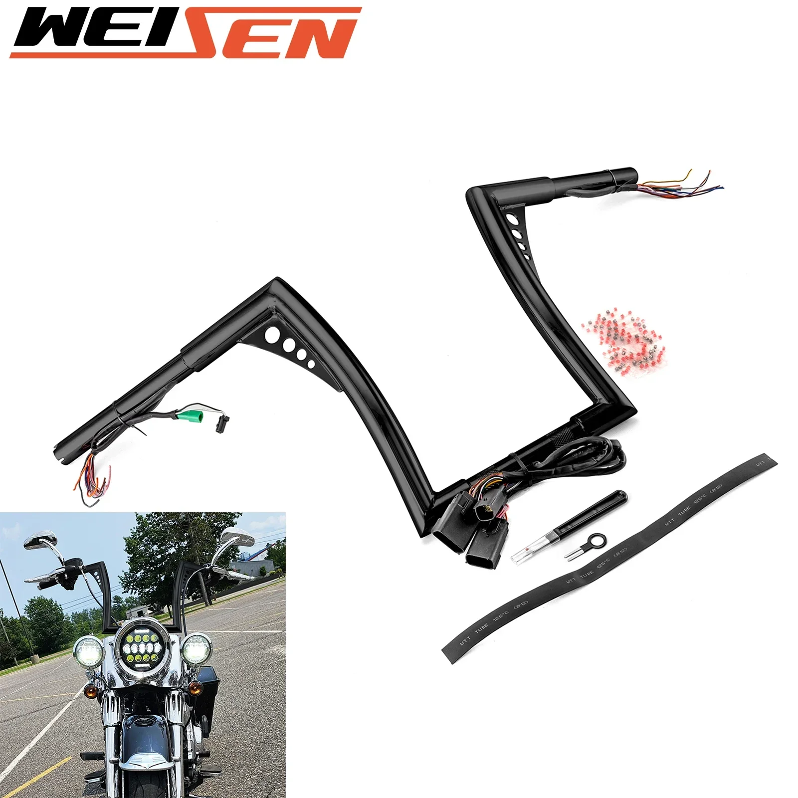 Motorcycle 12" 14" PRE-WIRED Handlebar for 2008-2013 Harley Road Glide FLTR/I FLTRX FLTRSE ULTRA FLTRU FLTRUSE CUSTOM FLTRX
Motorcycle 12" 14" PRE-WIRED Handlebar for 2008-2013 Harley Road Glide FLTR/I FLTRX FLTRSE ULTRA FLTRU FLTRUSE CUSTOM FLTRX