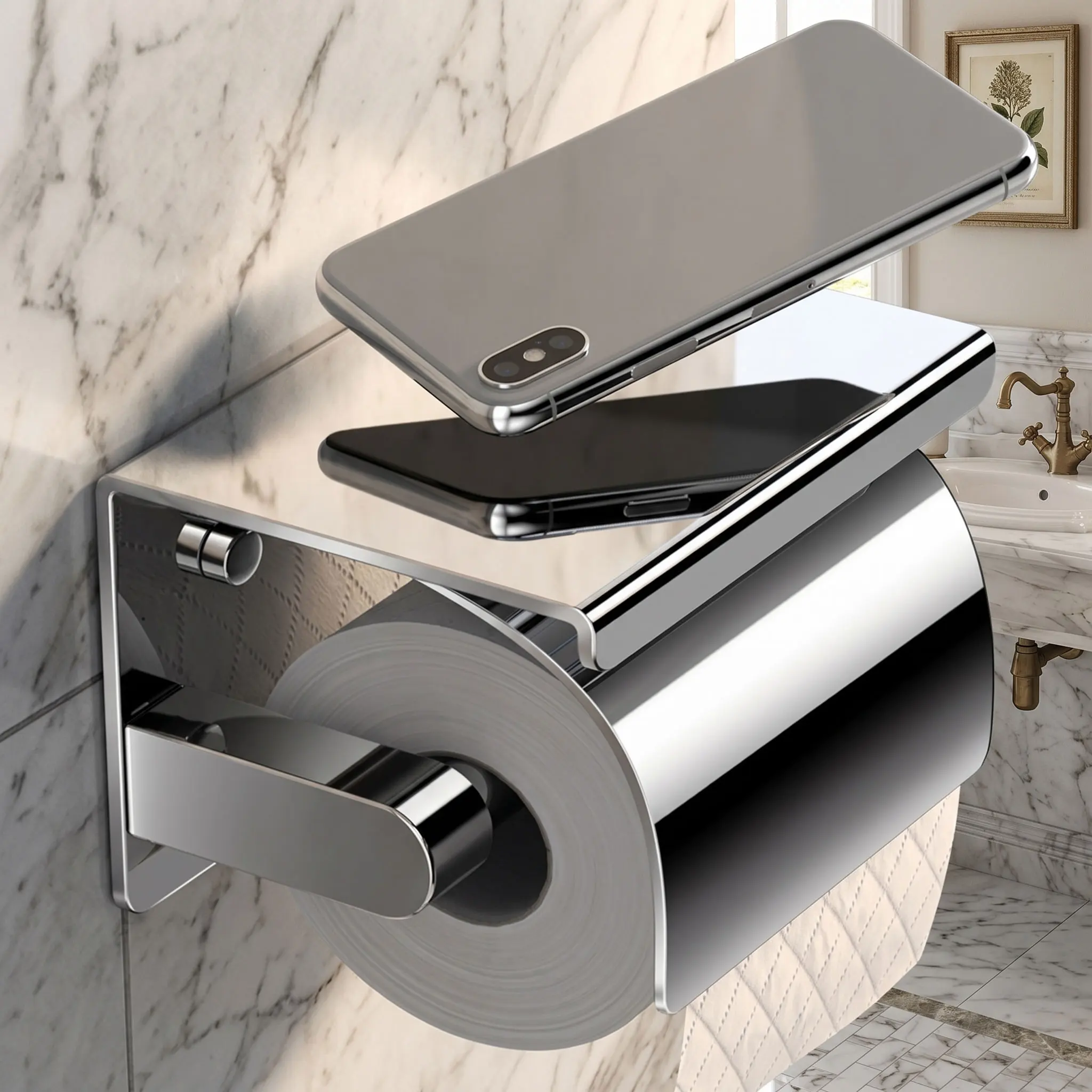 Stainless Steel Paper Towel Holder Without Punching Wall-Mounted Kitchen Roll Holder Toilet Paper Holder Bathroom Towel Rack
Stainless Steel Paper Towel Holder Without Punching Wall-Mounted Kitchen Roll Holder Toilet Paper Holder Bathroom Towel Rack