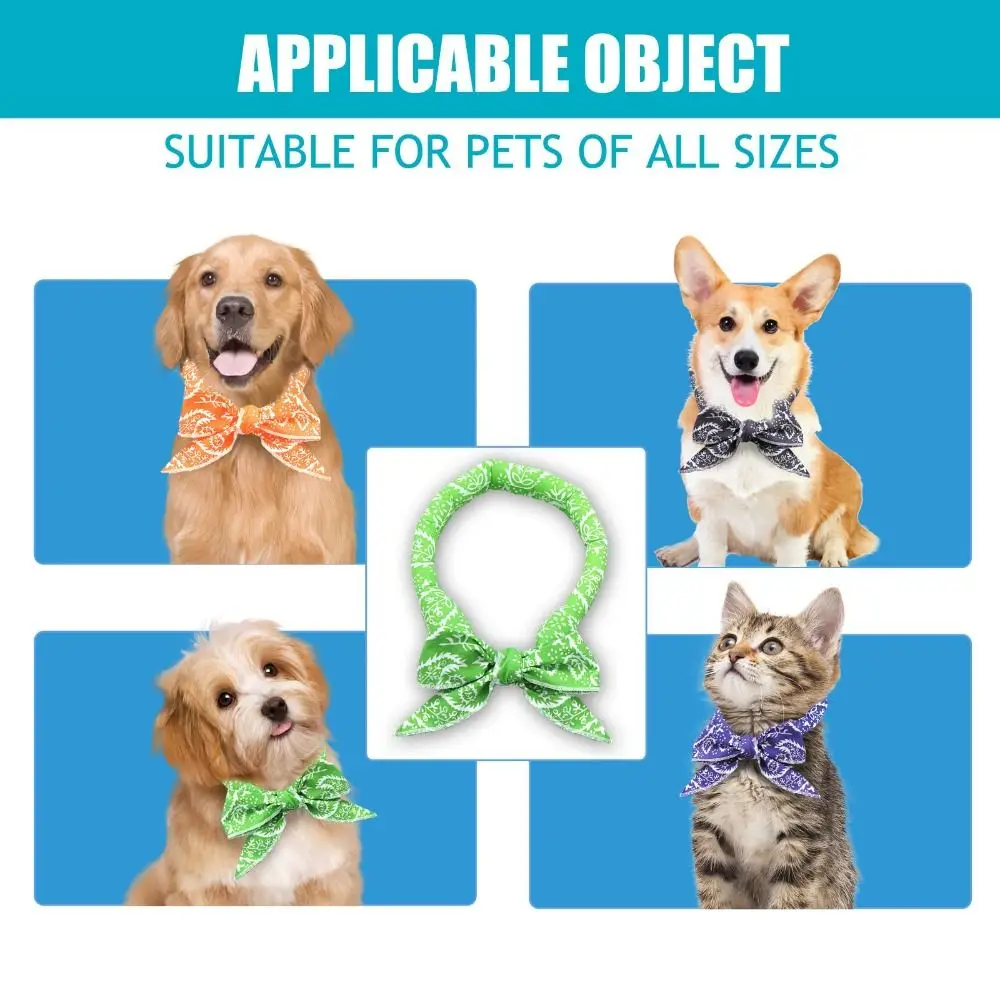 D9 Practical Cute Dog Supplies Cat Cooling Bandana Adjustable Fast Cooling Cat Toy Cooling Ice Scarf Reusable Cat Ice Collar Pet
D9 Practical Cute Dog Supplies Cat Cooling Bandana Adjustable Fast Cooling Cat Toy Cooling Ice Scarf Reusable Cat Ice Collar Pet