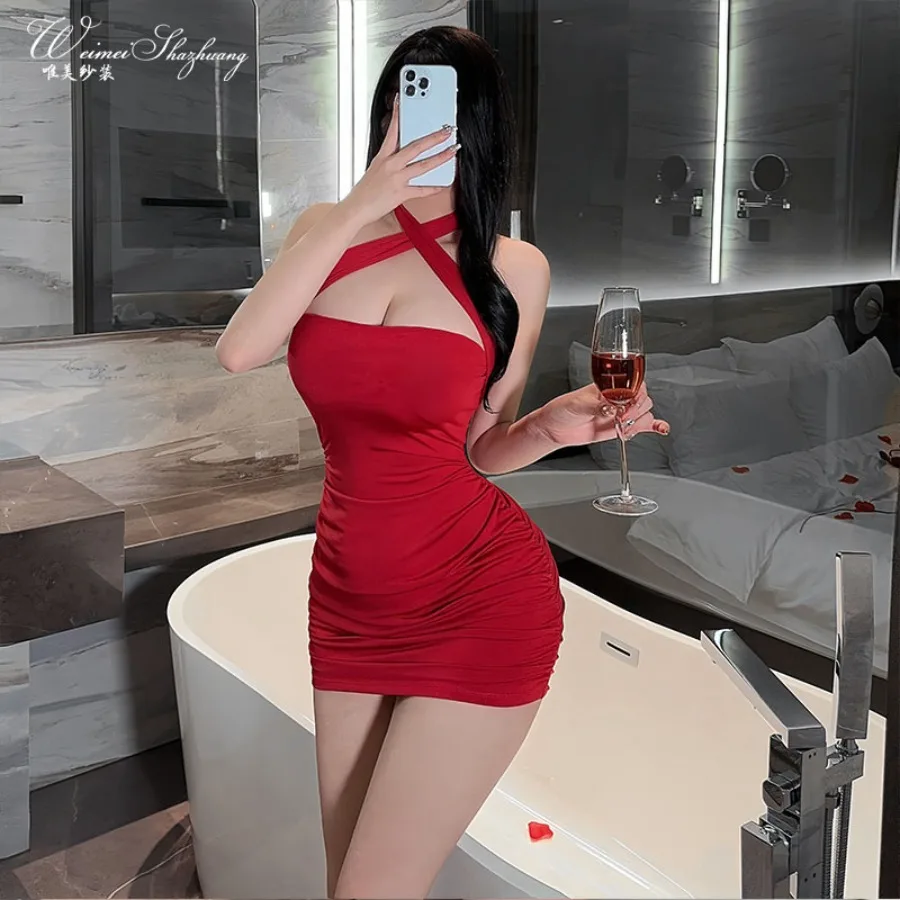【New style】Weimei yarn new sexy hanging bags for girls nightclubs bar hot tight skirt slim pleated sleeping skirt
【New style】Weimei yarn new sexy hanging bags for girls nightclubs bar hot tight skirt slim pleated sleeping skirt
