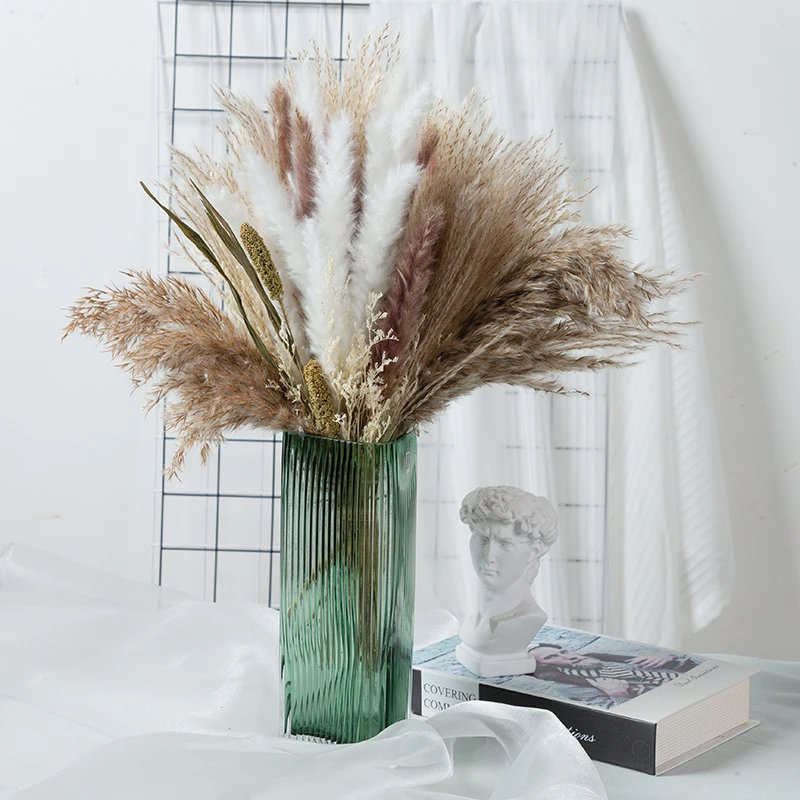 100PCS Natural Dried Flowers Pampas Grass Bouquet Fleurs Sechees Boho Home Decor Wedding Phragmites Flores Secas
100PCS Natural Dried Flowers Pampas Grass Bouquet Fleurs Sechees Boho Home Decor Wedding Phragmites Flores Secas
