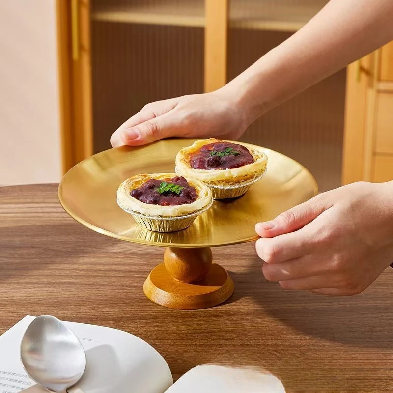 Advanced Stainless Steel Cake Tray, Stable Wooden High Foot Tray, Multifunctional Fruit Display Board, Home Decoration
Advanced Stainless Steel Cake Tray, Stable Wooden High Foot Tray, Multifunctional Fruit Display Board, Home Decoration
