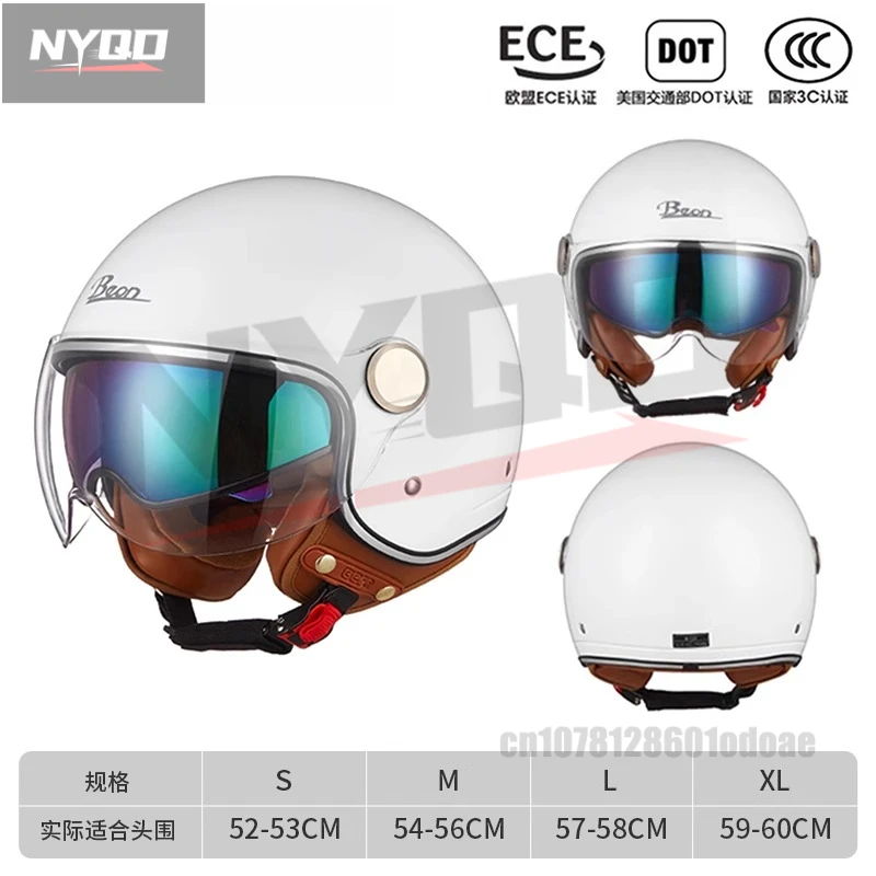 BEON B-120 Motorcycle Helmet Beon 3/4 Open Face Helmets Retro Capacete Motocross Casque Moto Vintage Casco Moto
BEON B-120 Motorcycle Helmet Beon 3/4 Open Face Helmets Retro Capacete Motocross Casque Moto Vintage Casco Moto
