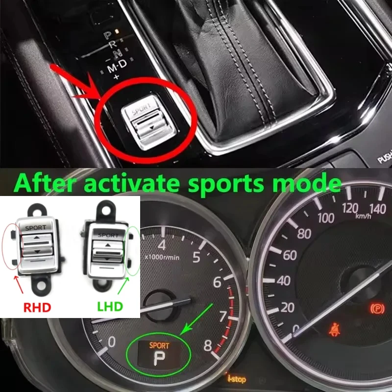 GMJ666YK0 G46C66YK0 for Mazda 3 6 CX-5 CX-3 CX-9 LHD/RHD Original Silver Sport Button Center Console Drive Mode Control Switch
GMJ666YK0 G46C66YK0 for Mazda 3 6 CX-5 CX-3 CX-9 LHD/RHD Original Silver Sport Button Center Console Drive Mode Control Switch