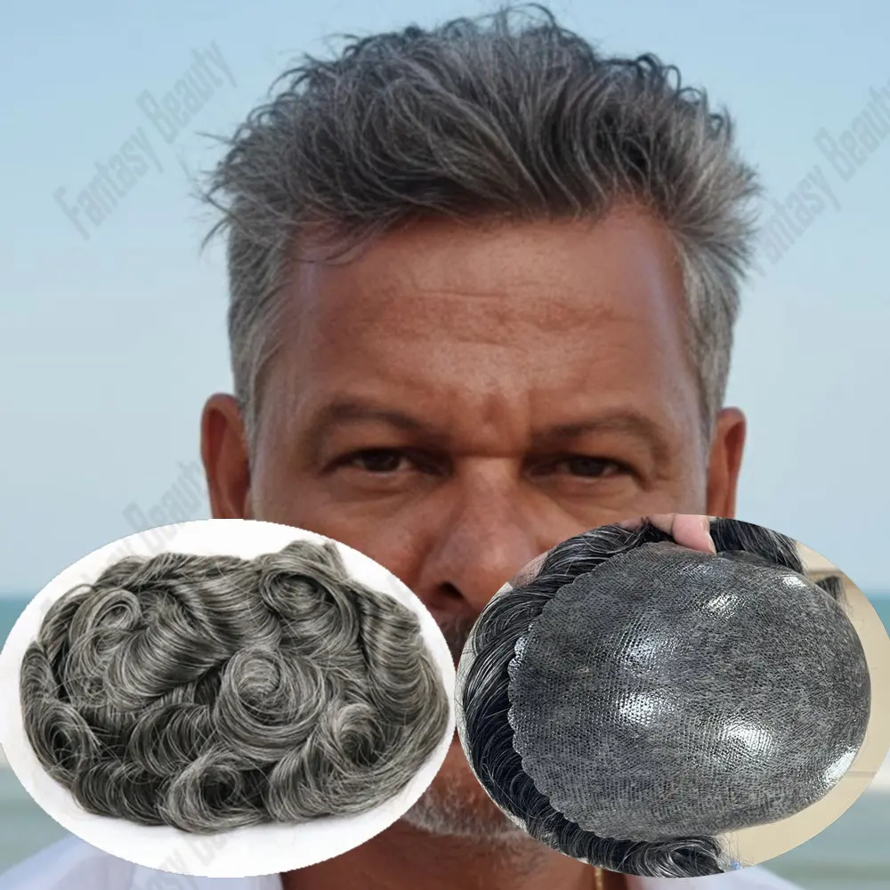 Мужской парик-накладка из натуральных человеческих волос, цвет 1B50 (серо-черный), с естественной линией роста волос, мягкий, высококачественный, на тонкой полиуретановой основе, капиллярный протез
Мужской парик-накладка из натуральных человеческих волос, цвет 1B50 (серо-черный), с естественной линией роста волос, мягкий, высококачественный, на тонкой полиуретановой основе, капиллярный протез