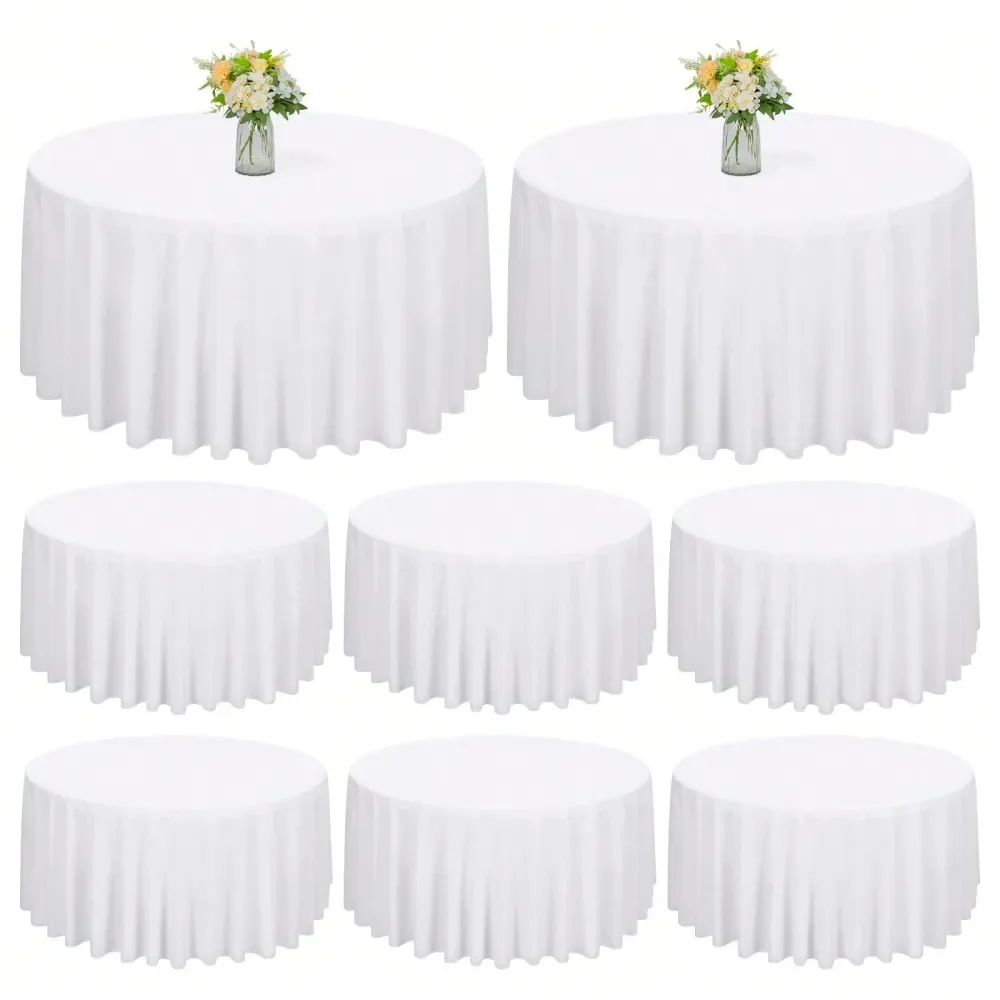 8 Pack Round Polyester Tablecloth 90 Inch, Table Cloth For Round Table, Stain And Wrinkle Resistant Washable Circular Table Cov
8 Pack Round Polyester Tablecloth 90 Inch, Table Cloth For Round Table, Stain And Wrinkle Resistant Washable Circular Table Cov