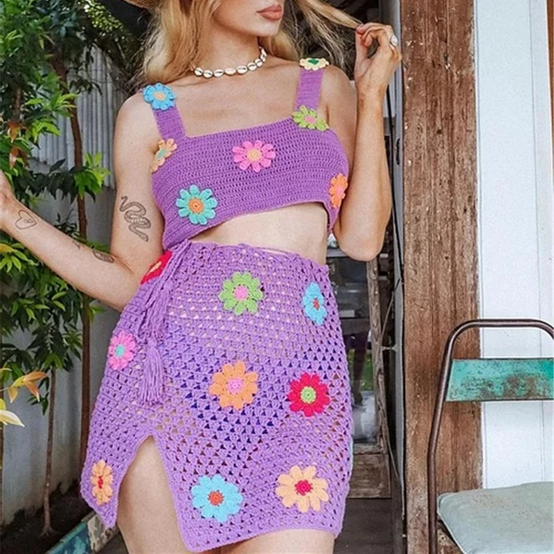 2 Pieces Set Bikini Cover-up, Knitted Mini Dress, Crochet Swimsuit , Beach Cover Up, Women Cropped Top and Bottom Skirt Wrap
2 Pieces Set Bikini Cover-up, Knitted Mini Dress, Crochet Swimsuit , Beach Cover Up, Women Cropped Top and Bottom Skirt Wrap