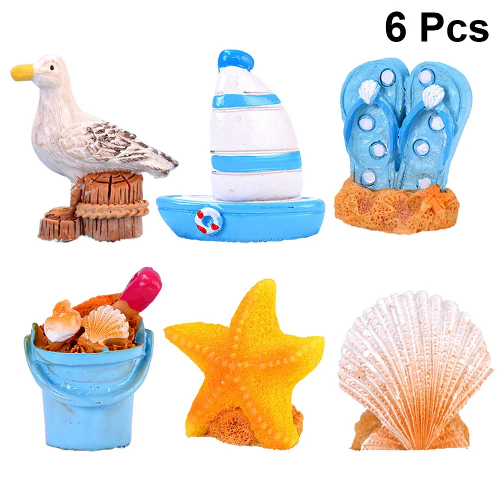 6 Pcs Seashells and Seabird Ornaments Mediterranean Style Decoration Desktop Resin Home Seaside
6 Pcs Seashells and Seabird Ornaments Mediterranean Style Decoration Desktop Resin Home Seaside