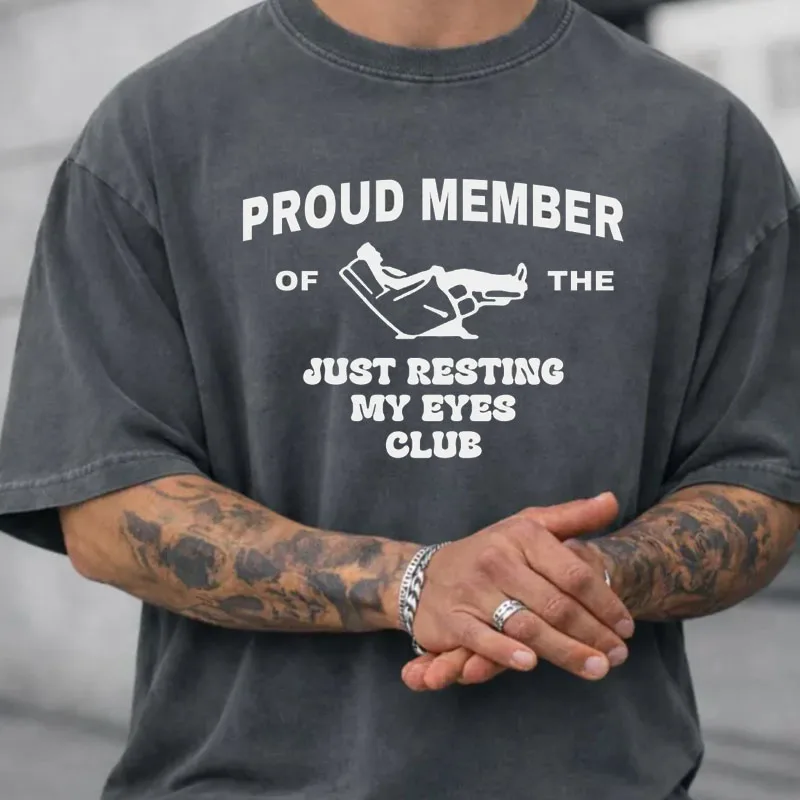 Funny Dad T-Shirt Just Resting My Eyes Graphic T Shirts for Dad Gift Funny Fathers Day Cotton Short Sleeve Tshirt Streetwear
Funny Dad T-Shirt Just Resting My Eyes Graphic T Shirts for Dad Gift Funny Fathers Day Cotton Short Sleeve Tshirt Streetwear