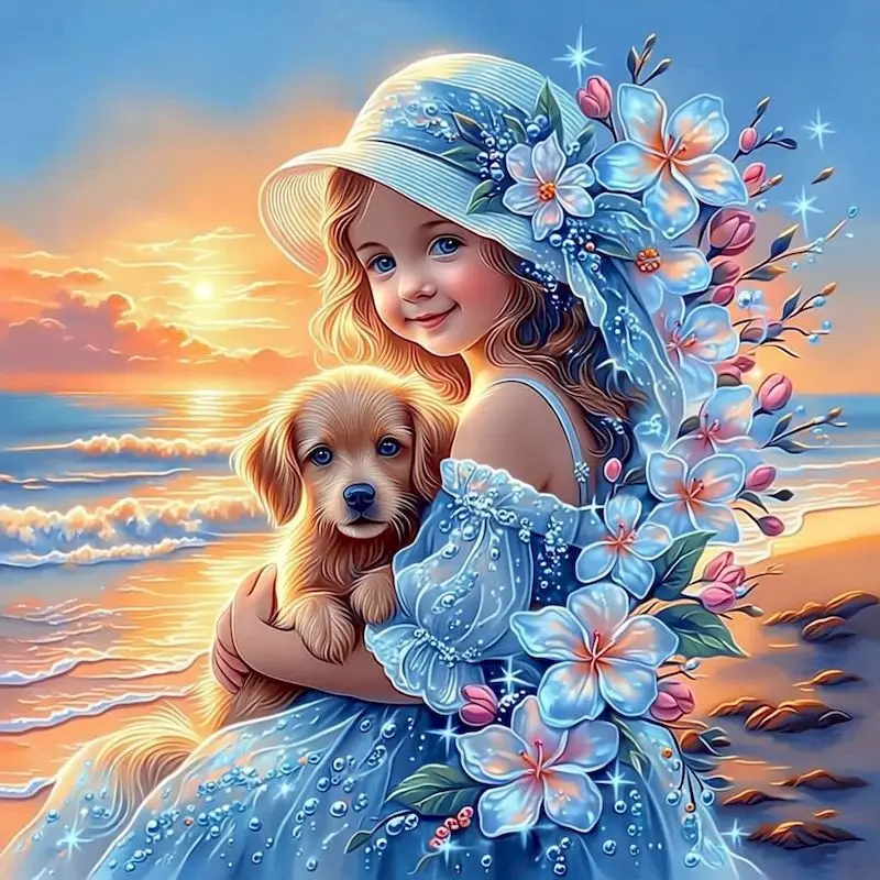 SDOYUNO 5D DIY Diamond Painting Beach Girl with Puppy Cross Stitch Kit Rhinestones Mosaic Diamond Embroidery Flowers Home Decor
SDOYUNO 5D DIY Diamond Painting Beach Girl with Puppy Cross Stitch Kit Rhinestones Mosaic Diamond Embroidery Flowers Home Decor