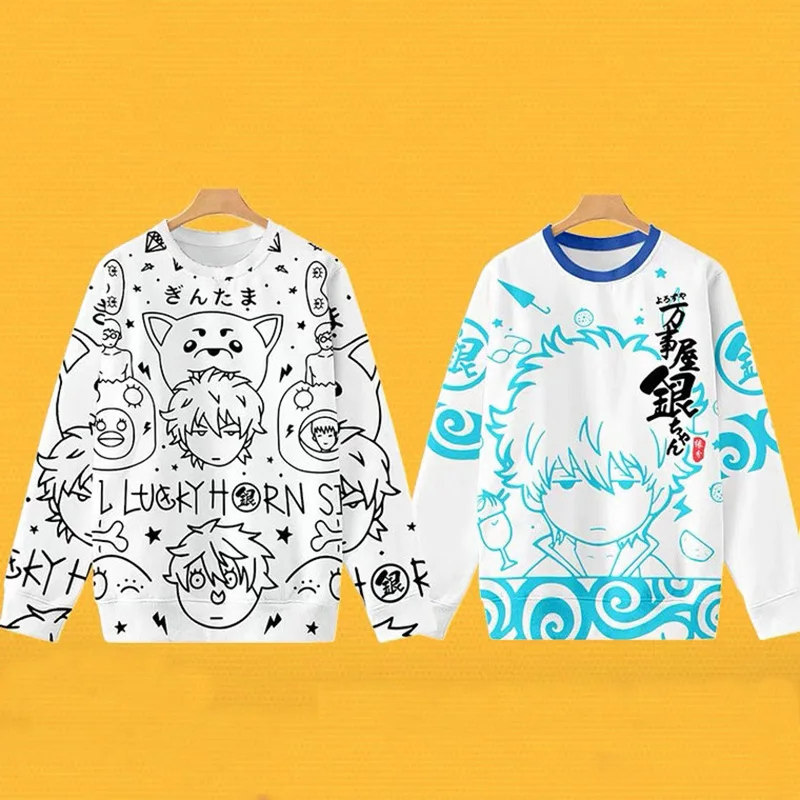 Gintama Gin San Cosplay Anime Funny 3d Hoodies Pullover Men Women Capless Sweatshirts Tops Long Sleeve O-neck Hoodie Clothes 4XL
Gintama Gin San Cosplay Anime Funny 3d Hoodies Pullover Men Women Capless Sweatshirts Tops Long Sleeve O-neck Hoodie Clothes 4XL