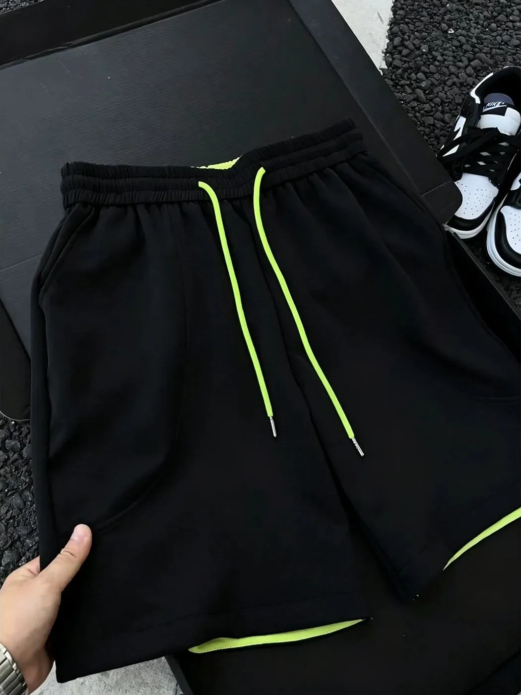 American Style Sporty Slant Cut Men's Shorts Summer Thin Color Block Casual Five-Quarter Loose Versatile High-End Feeling Swe...
American Style Sporty Slant Cut Men's Shorts Summer Thin Color Block Casual Five-Quarter Loose Versatile High-End Feeling Swe...