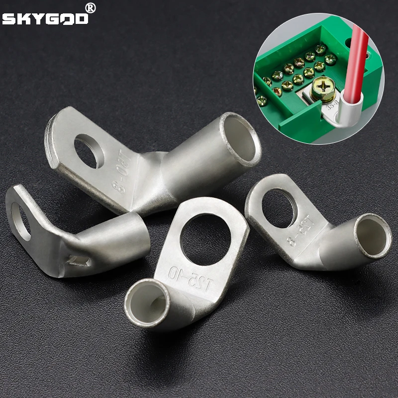 2~50pcs Cable Copper Terminals T6/10/16/25/35/50/70/95 L-type Right Angle Automotive Lug Terminal Crimp Electric Wire Connector
2~50pcs Cable Copper Terminals T6/10/16/25/35/50/70/95 L-type Right Angle Automotive Lug Terminal Crimp Electric Wire Connector