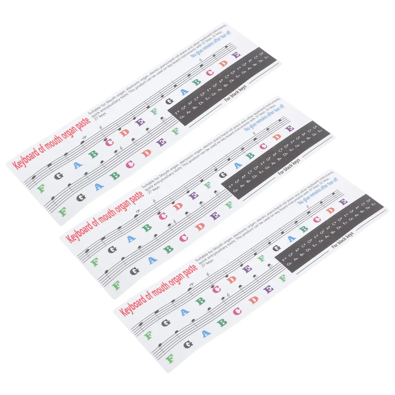 3 Pcs Melodica Keyboard Stickers PVC Scale Labels for Kids Mouth Organ Easy Practice Novice Friendly Clear Font Non Fading
3 Pcs Melodica Keyboard Stickers PVC Scale Labels for Kids Mouth Organ Easy Practice Novice Friendly Clear Font Non Fading