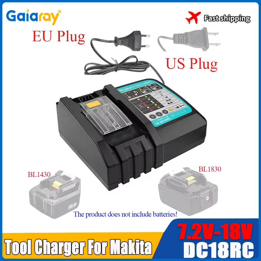 C18RC For Makita 18V Drill Battery Charger 3A Li-ion Charger for Makita 14.4V 18V LXT BL1815 BL1860 BL1430 BL1450
C18RC For Makita 18V Drill Battery Charger 3A Li-ion Charger for Makita 14.4V 18V LXT BL1815 BL1860 BL1430 BL1450