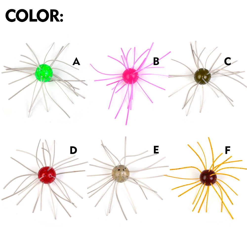 Sunlure 1.8g 1.3cm Artificial Silicone Sea Urchin Tentacle Soft Bait 12pcs/Bag Realistic Swimming Bait Bass Saltwater Fish Lures
Sunlure 1.8g 1.3cm Artificial Silicone Sea Urchin Tentacle Soft Bait 12pcs/Bag Realistic Swimming Bait Bass Saltwater Fish Lures