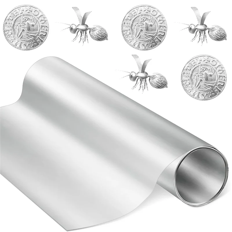 ABUH-алюминиевая металлическая кованая фольга в рулоне 12 дюймов X 20 футов толщиной 0,05 мм для поделок DIY, широкий лист для художественных проектов 
ABUH-алюминиевая металлическая кованая фольга в рулоне 12 дюймов X 20 футов толщиной 0,05 мм для поделок DIY, широкий лист для художественных проектов