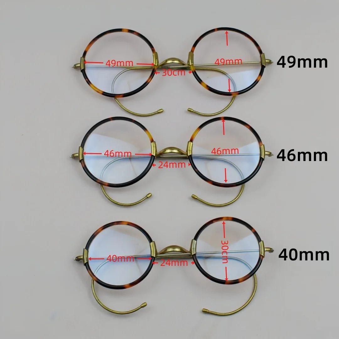 40/46/49mm Small Round Reading Glasses Men Women Acetate Tortoise Eyeglasses Frame Prescription Anti Blue Light Myopia Glasses
40/46/49mm Small Round Reading Glasses Men Women Acetate Tortoise Eyeglasses Frame Prescription Anti Blue Light Myopia Glasses