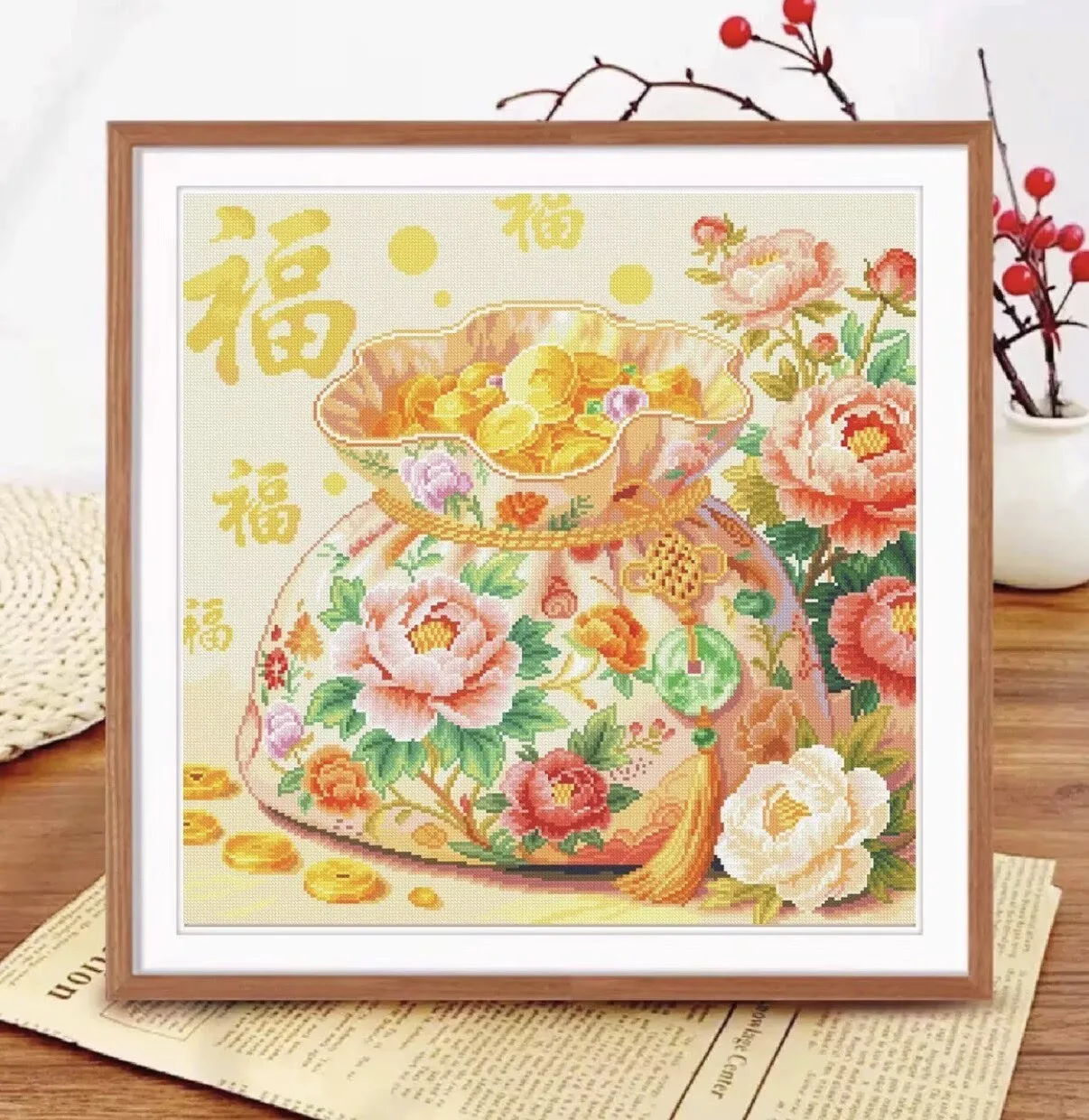 9ct 75x75cm Lucky Bag Embroidery DIY Printed Kit Cross Stitch Thread Needlework Sets Home Decor Crafts With Needles 63 Colors
9ct 75x75cm Lucky Bag Embroidery DIY Printed Kit Cross Stitch Thread Needlework Sets Home Decor Crafts With Needles 63 Colors