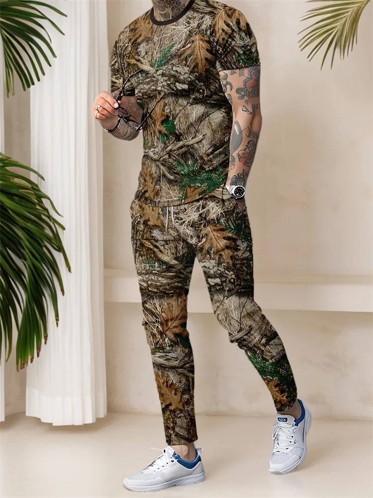 2025 Simple Leaf 3D Printed Loose And Casual Men's Long Pants Set, Outdoor Urban Street Men's Short Sleeves And Pocket Long Pant
2025 Simple Leaf 3D Printed Loose And Casual Men's Long Pants Set, Outdoor Urban Street Men's Short Sleeves And Pocket Long Pant
