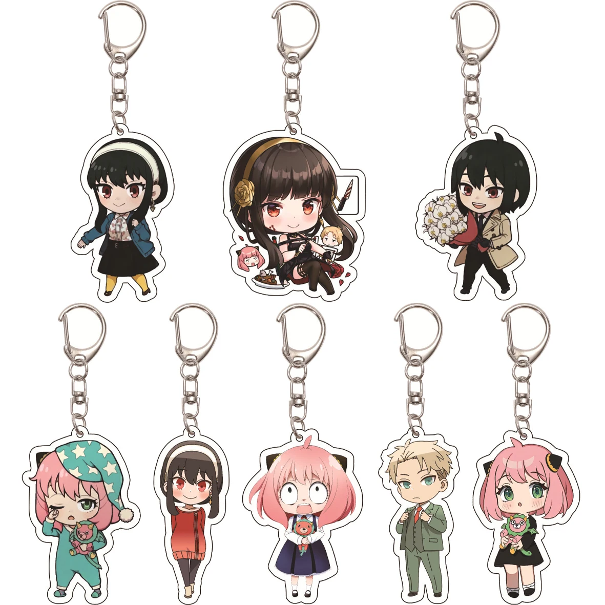 55MM Keychain Anime SPY×FAMILY Anya Forger Yor Forger Twilight Loid Forger Yuri Briar Acrylic Key Chain Cute Chrismas Gifts
55MM Keychain Anime SPY×FAMILY Anya Forger Yor Forger Twilight Loid Forger Yuri Briar Acrylic Key Chain Cute Chrismas Gifts