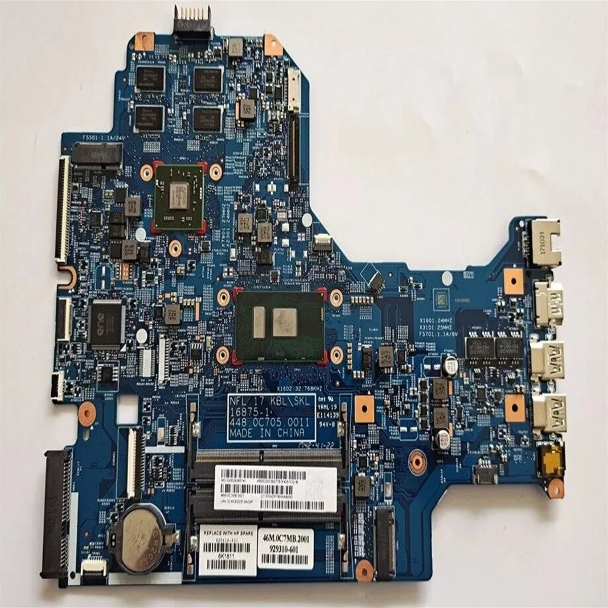 925616-601 For HP 17-BS Laptop Motherboard 16875-1 i5-7200U M330 GPU 100% Full Tested
925616-601 For HP 17-BS Laptop Motherboard 16875-1 i5-7200U M330 GPU 100% Full Tested