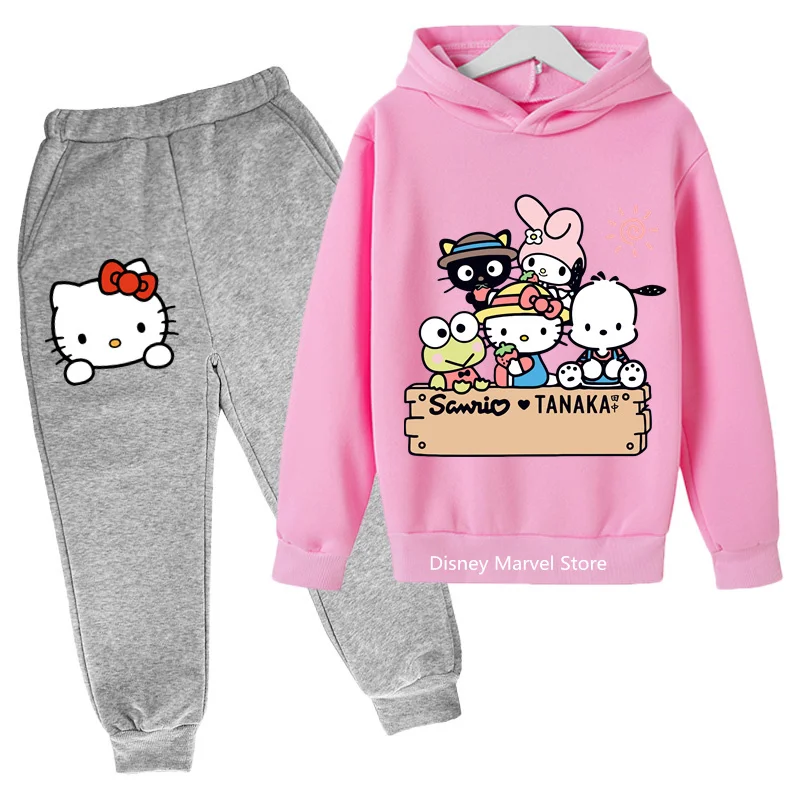 Повседневный костюм с принтом Hello Kitty, толстовка с капюшоном и спортивные штаны, новинка 2024, детская одежда с мультяшным принтом для мальчиков, девочек и студентов, Спорт на открытом воздухе
Повседневный костюм с принтом Hello Kitty, толстовка с капюшоном и спортивные штаны, новинка 2024, детская одежда с мультяшным принтом для мальчиков, девочек и студентов, Спорт на открытом воздухе