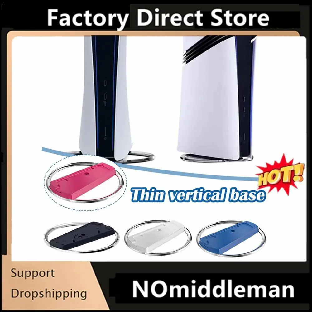 1PC Metal Vertical Stand For PS5 Slim Console Bracket Base Stand Replacement For Playstation 5 Slim Game Console Host Stand
1PC Metal Vertical Stand For PS5 Slim Console Bracket Base Stand Replacement For Playstation 5 Slim Game Console Host Stand
