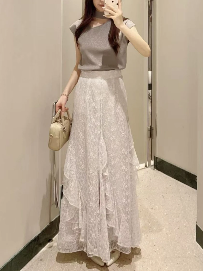 Elegant High Waist Lace Hook Flower Semi-Body Skirt Spring New Arrival Japanese Style Half Skirt with Lace Trim B25231
Elegant High Waist Lace Hook Flower Semi-Body Skirt Spring New Arrival Japanese Style Half Skirt with Lace Trim B25231