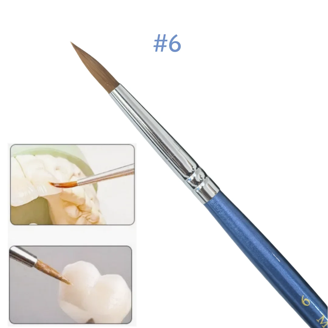 100Pcs High Quality Dental Lab Supplies Brush Pen Metal Porcelain Powder Ceramic Brushes Nylon Hair 6# Equipment Dentist Tools
100Pcs High Quality Dental Lab Supplies Brush Pen Metal Porcelain Powder Ceramic Brushes Nylon Hair 6# Equipment Dentist Tools