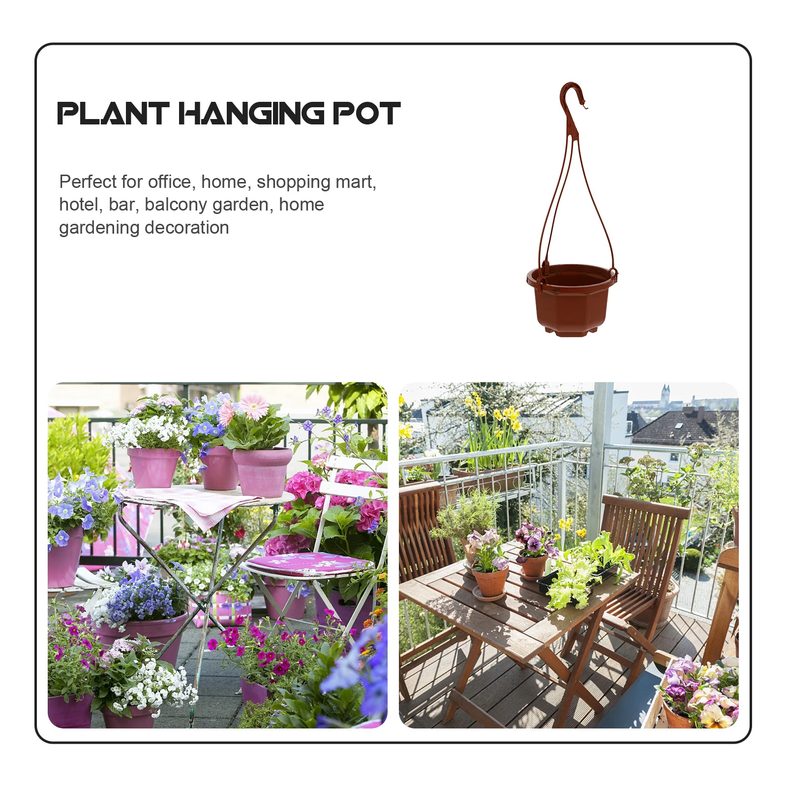 6Sets Hanging Plant Pot Well Arranged Space Garden Supplies for Indoor Plants Easy to Hang with Suspension Hook
6Sets Hanging Plant Pot Well Arranged Space Garden Supplies for Indoor Plants Easy to Hang with Suspension Hook