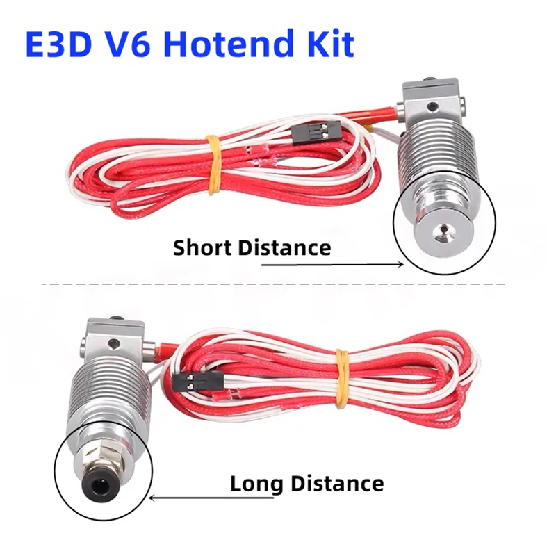 E3D V6 Hotend Kit 12 В 24 В 0,4 мм сопло J-образная головка для нити Bowden/Wade 1,75 мм экструдер короткого/дального действия V5 V6 Hotend Kit
E3D V6 Hotend Kit 12 В 24 В 0,4 мм сопло J-образная головка для нити Bowden/Wade 1,75 мм экструдер короткого/дального действия V5 V6 Hotend Kit