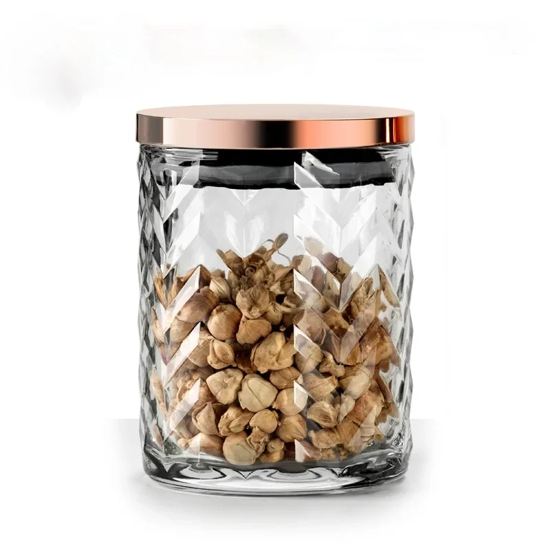 :Japanese Style Rose Gold Glass Sealed Jar Embossed Grain Storage Box Moisture-proof Snack Storage Box Household Retro Storage
:Japanese Style Rose Gold Glass Sealed Jar Embossed Grain Storage Box Moisture-proof Snack Storage Box Household Retro Storage