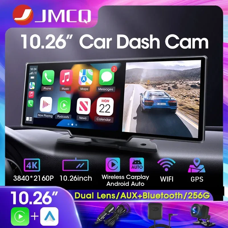 Автомобильный видеорегистратор 10,26 дюйма, 4K, поддержка Carplay и Android, беспроводное подключение, FM-передатчик, Wi-Fi, GPS-навигация
Автомобильный видеорегистратор 10,26 дюйма, 4K, поддержка Carplay и Android, беспроводное подключение, FM-передатчик, Wi-Fi, GPS-навигация