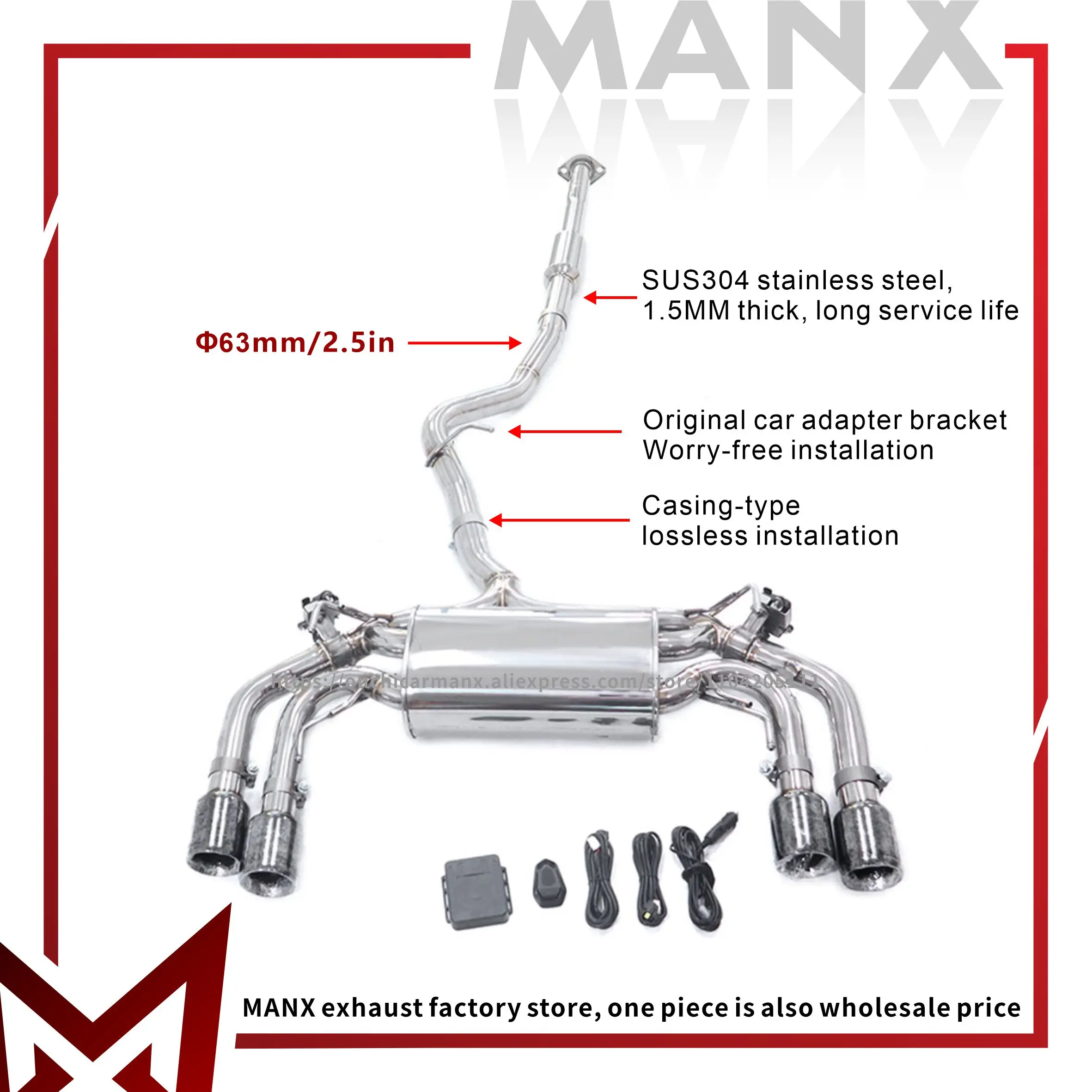 For Subaru Impreza WRXSTI Hatchback Sedan 2007-2010 Exhaust Stainless steels Catback Performance exhaust pipe Muffler With Valve
For Subaru Impreza WRXSTI Hatchback Sedan 2007-2010 Exhaust Stainless steels Catback Performance exhaust pipe Muffler With Valve