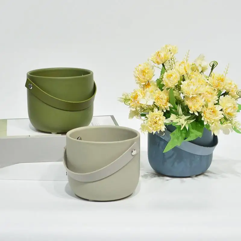 Bucket Planter For Outdoor Plants Ceramic Planter For Indoor Plants Fine Grinding Succulent Bucket For Tabletop Shelves
Bucket Planter For Outdoor Plants Ceramic Planter For Indoor Plants Fine Grinding Succulent Bucket For Tabletop Shelves